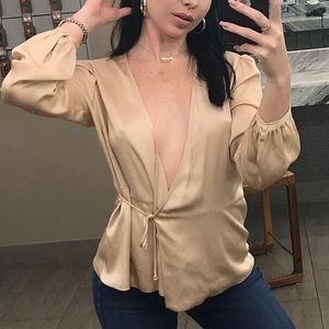 Zara satin top